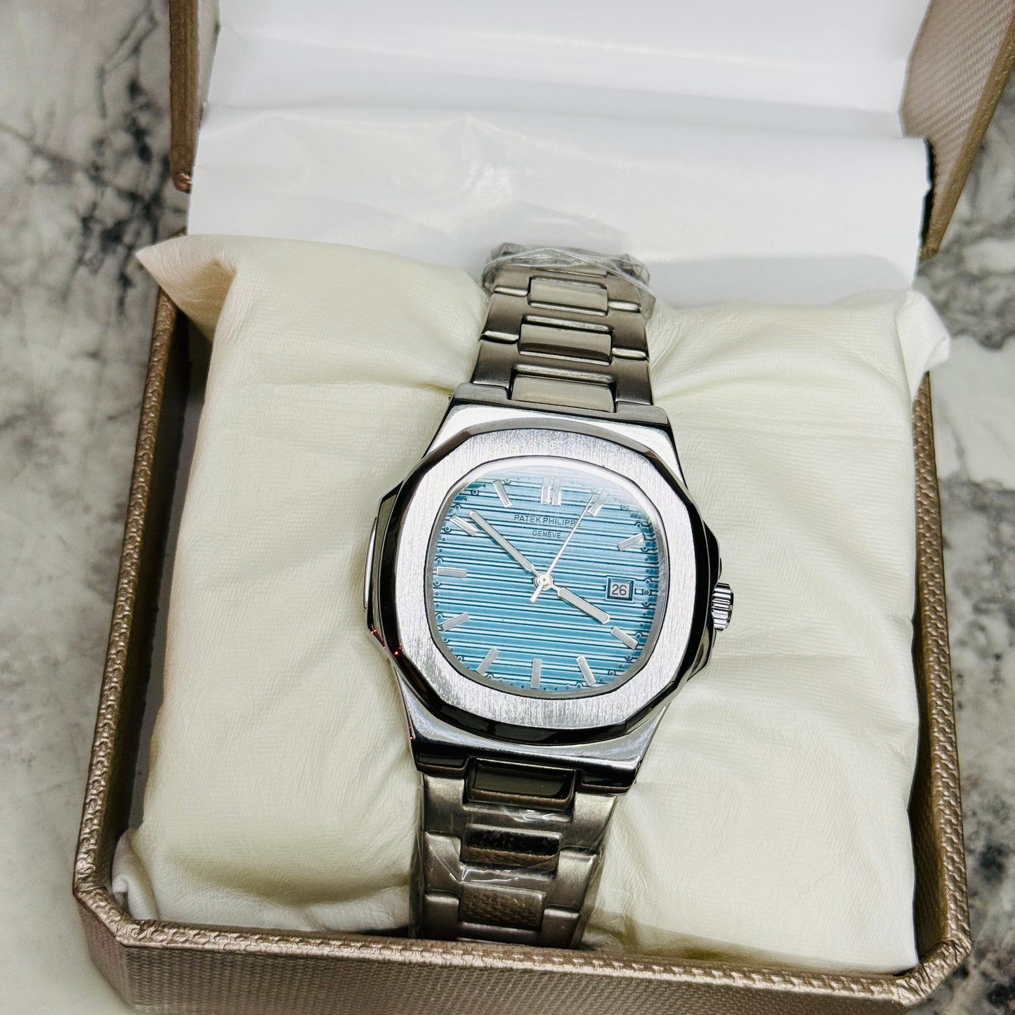 Patek Philippe Nautilus โ Sky Blue Dial