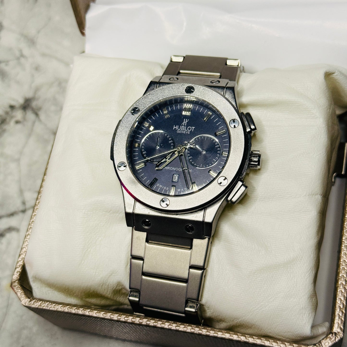 Hublot Stainless Steel ā Ocean Chronograph Dial