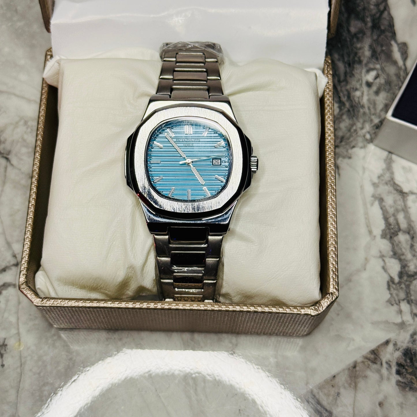Patek Philippe Nautilus โ Sky Blue Dial