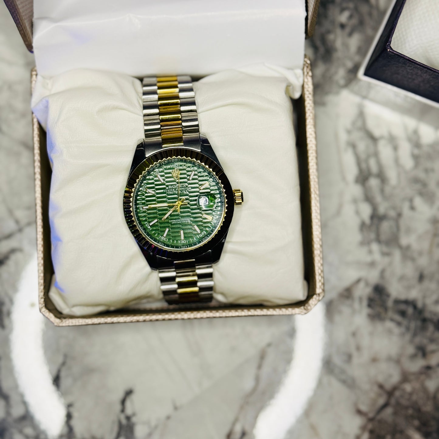 Rolex Stainless Steel 2-Tone – Green Dial
