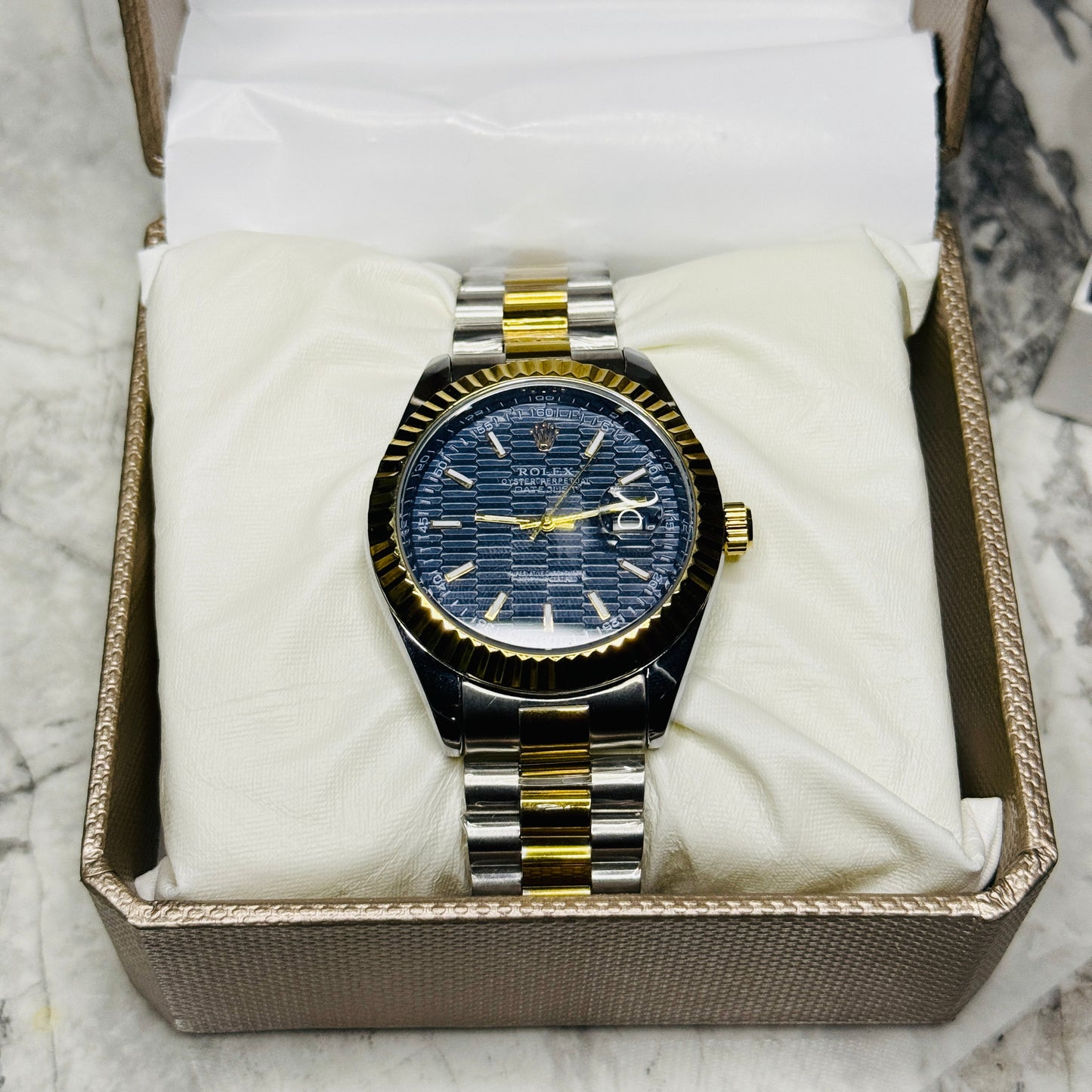 Rolex Stainless Steel 2-Tone – Blue Dial