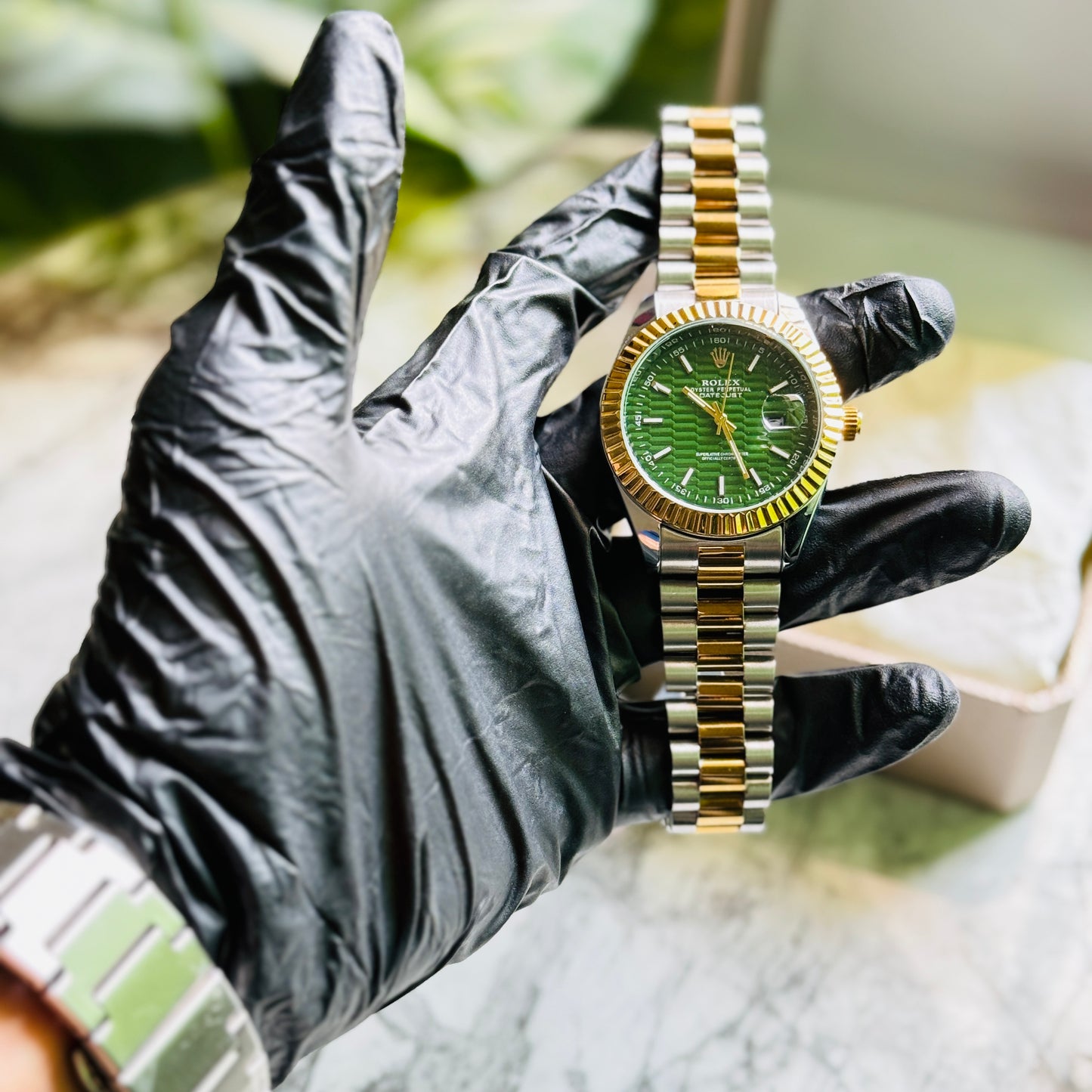 Rolex Stainless Steel 2-Tone – Green Dial