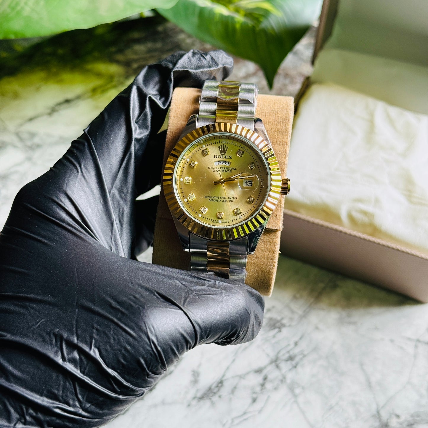 Rolex Stainless Steel 2-Tone – Golden Dial