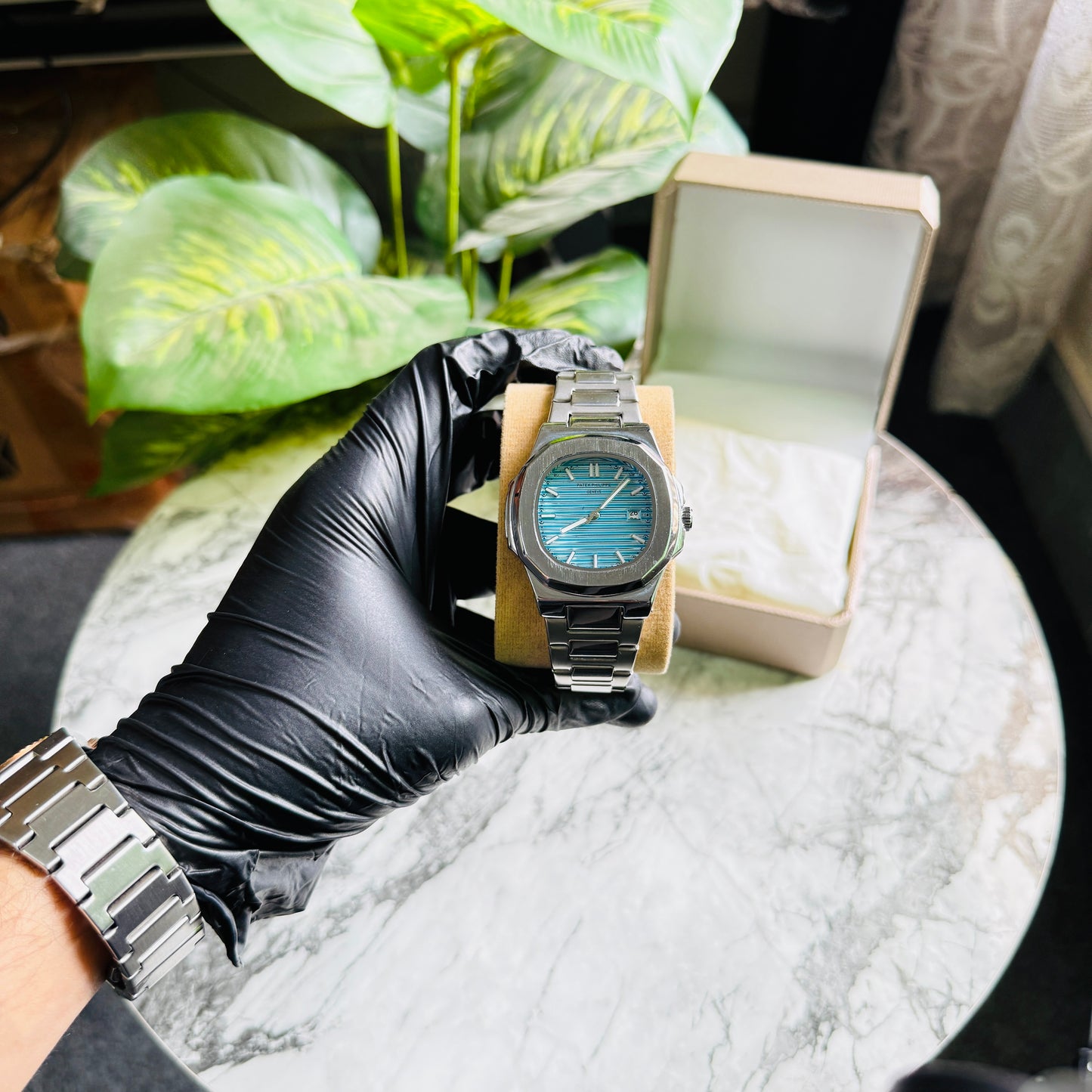 Patek Philippe Nautilus โ Sky Blue Dial