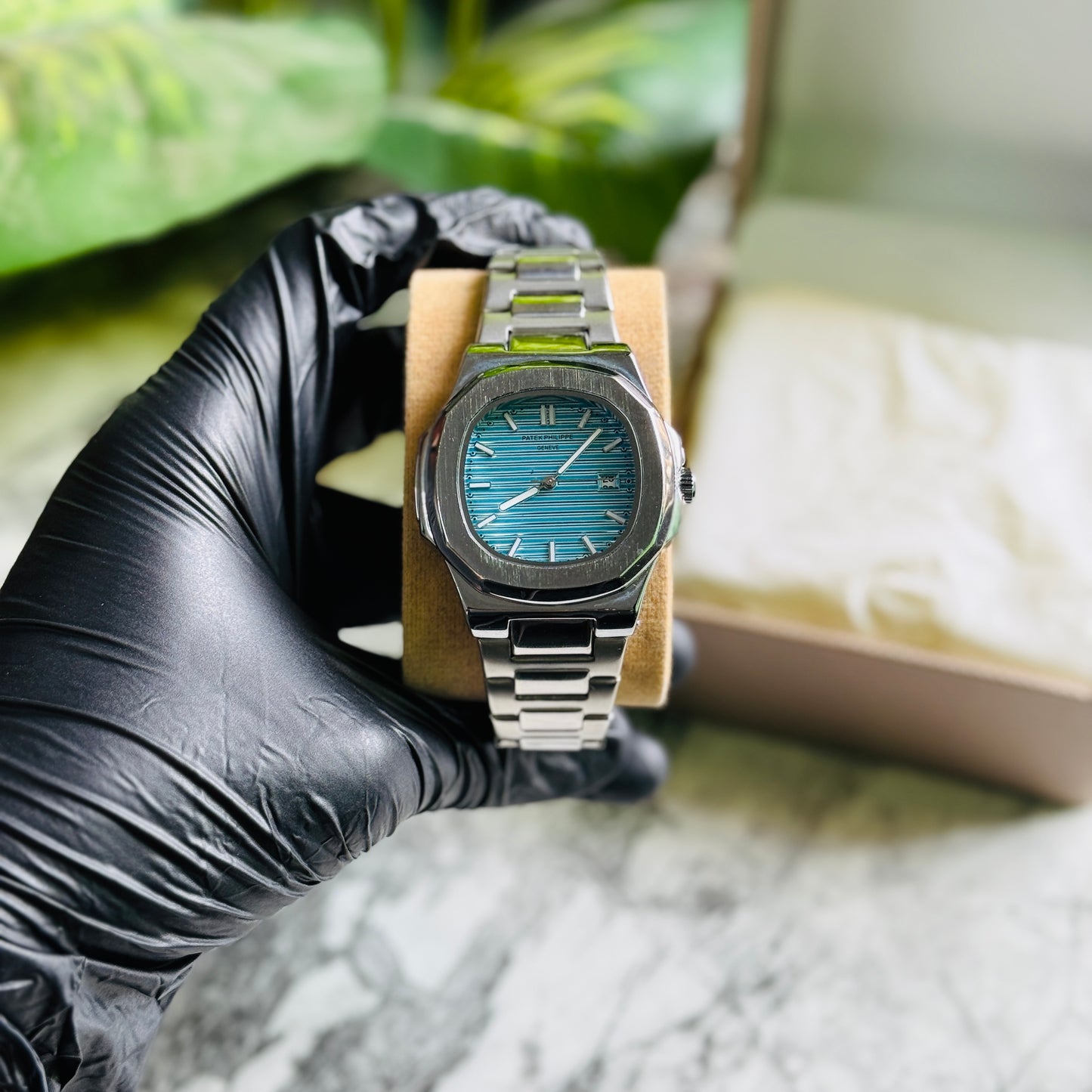 Patek Philippe Nautilus โ Sky Blue Dial