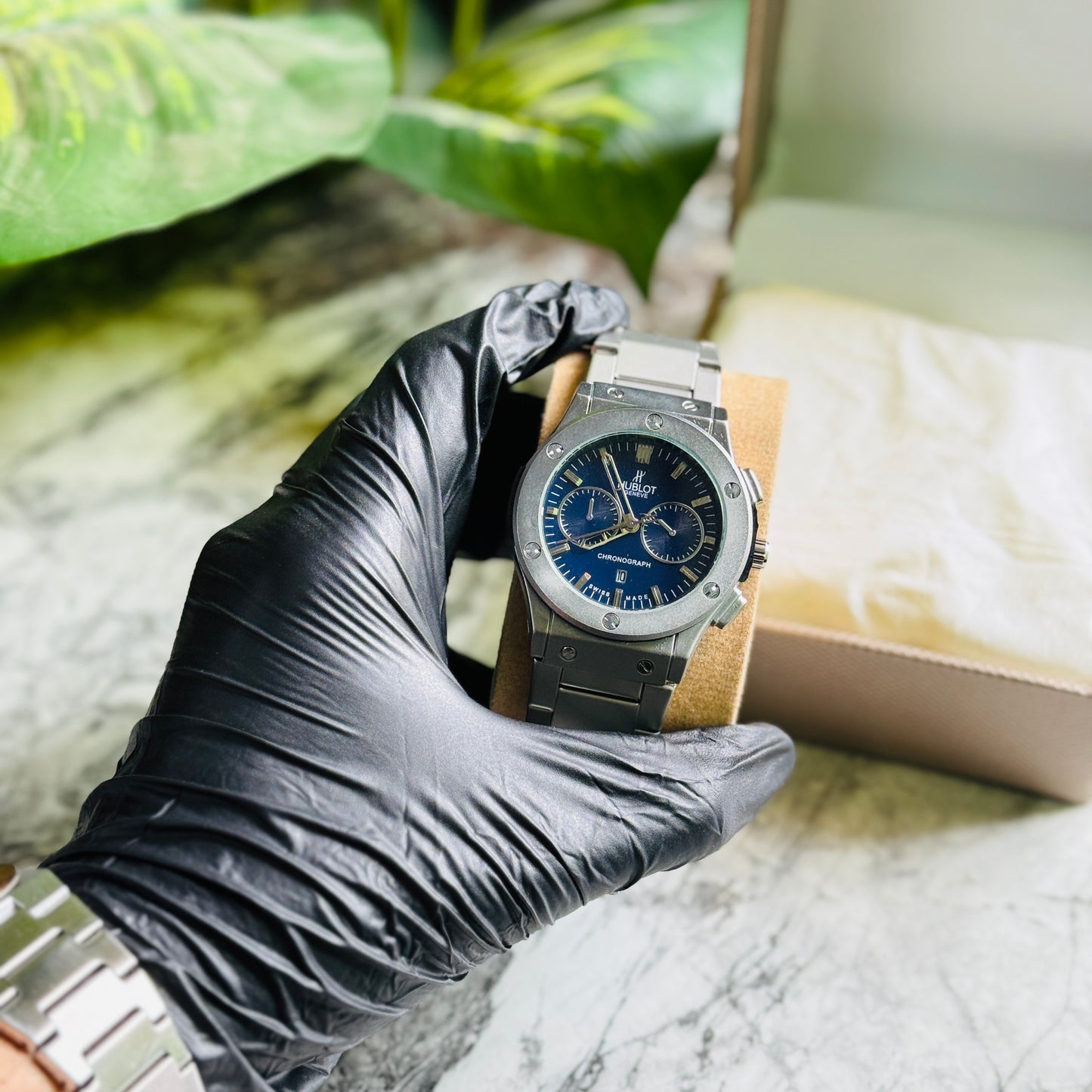 Hublot Stainless Steel ā Ocean Chronograph Dial