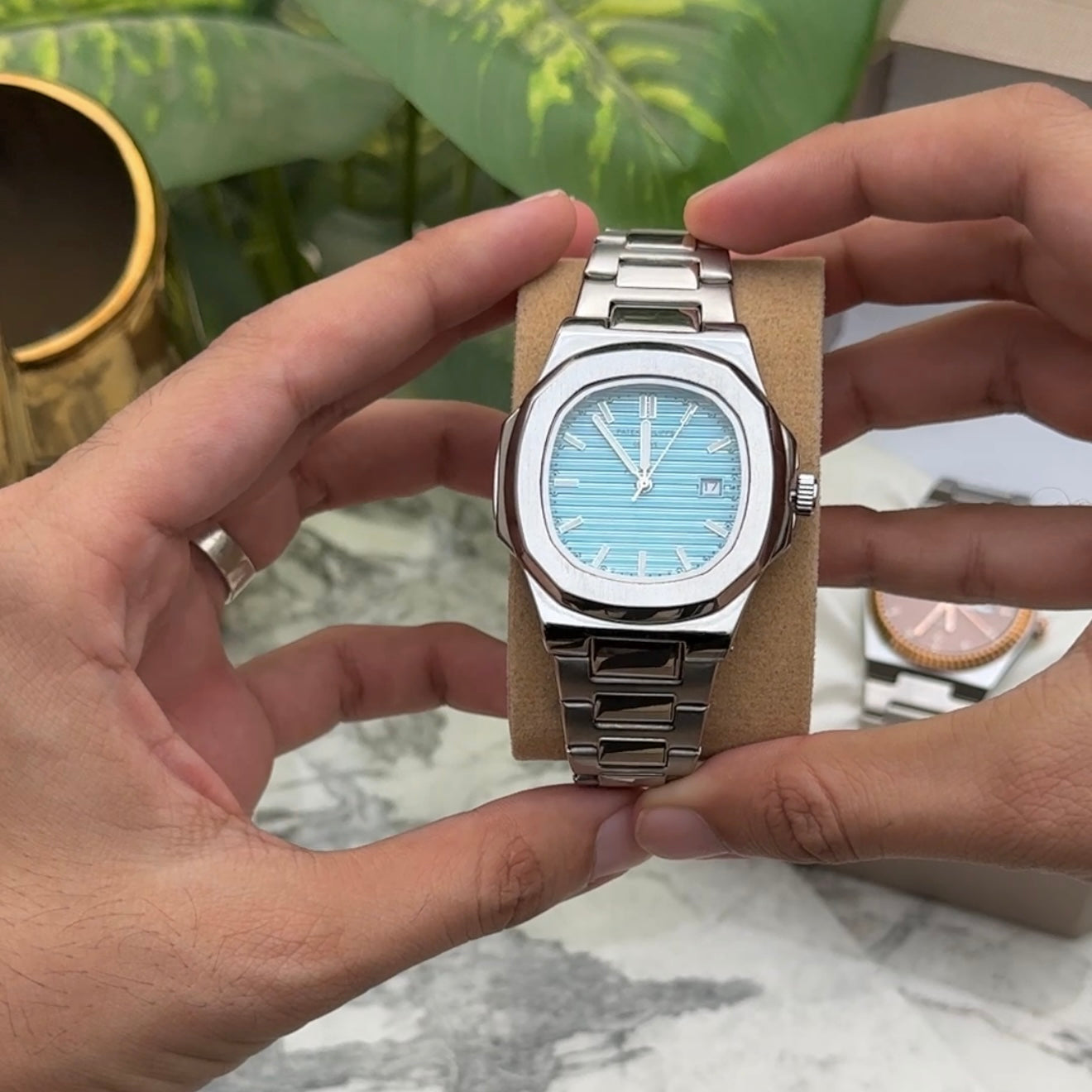 Patek Philippe Nautilus โ Sky Blue Dial