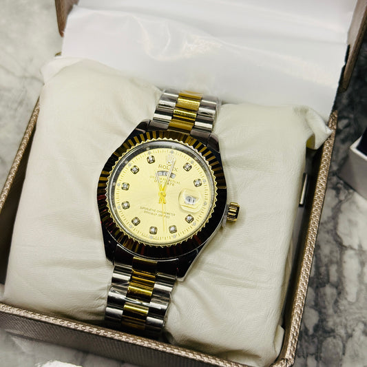 Rolex Stainless Steel 2-Tone – Golden Dial