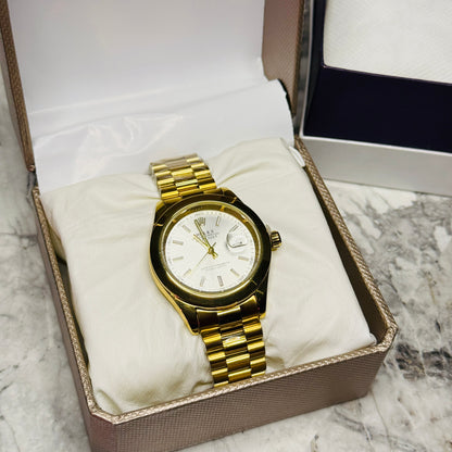 Rolex Full Golden Chain – White Dial