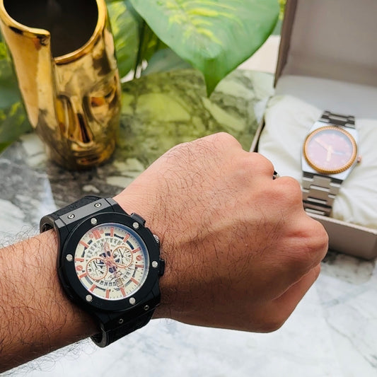 Hublot Full Black – White Dial Contrast
